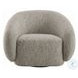 Isabel 2 Tone Brown Boucle Chair with Swivel