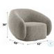 Isabel 2 Tone Brown Boucle Chair with Swivel
