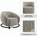 Isabel 2 Tone Brown Boucle Chair with Swivel