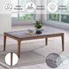 Bevis Engineered Stone and Walnut Rectangular Coffee Table