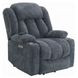 Omarion Blue Power Lift Recliner with Heating Massage and USB Charging