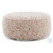 Sahara Pattern Boucle Round Ottoman