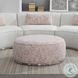 Sahara Pattern Boucle Round Ottoman