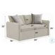 Upendo Beige Linen Living Room Set with 2 Pillows