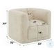Upendo Beige Yakety Yak Sand Chair with Swivel
