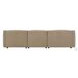 Veata Light Brown Suede Sectional Sofa