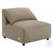 Veata Light Brown Suede Sectional Sofa