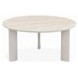 Ingram White and Light Gray Round Sintered Stone Cocktail Table