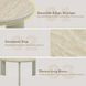 Ingram White and Light Gray Round Sintered Stone Cocktail Table