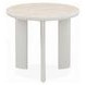 Ingram White and Light Gray Sintered Stone Occassional Table Set