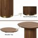 Willene Walnut Oval End Table
