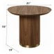 Willene Walnut Oval End Table