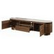 Willene White and Dark Oak 71" Ceramic Top TV Stand