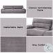 Cadenza Gray Corduroy 112" Sofa