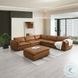 Brighton Brown Top Grain Leather Modular Sectional