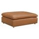 Brighton Brown Leather Upholstered Rectangular Ottoman