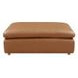 Brighton Brown Leather Upholstered Rectangular Ottoman