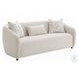 Etienne Beige Linen Living Room Set with 3 Pillows
