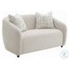 Etienne Beige Linen Living Room Set with 3 Pillows