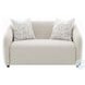 Etienne Beige Linen Living Room Set with 3 Pillows