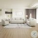 Etienne Beige Linen 67" Loveseat with 3 Pillows
