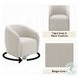 Etienne Beige Linen Chair with Swivel