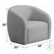 Etienne Gray Linen Chair with Swivel