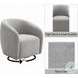 Etienne Gray Linen Chair with Swivel
