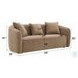 Keith Brown Chenille 79" Sofa with 3 Pillows