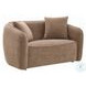 Keith Brown Chenille 57" Loveseat with 2 Pillows
