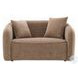 Keith Brown Chenille 57" Loveseat with 2 Pillows