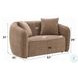 Keith Brown Chenille 57" Loveseat with 2 Pillows