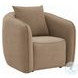 Keith Brown Chenille Chair with Pillow