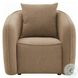 Keith Brown Chenille Chair with Pillow