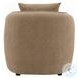 Keith Brown Chenille Chair with Pillow