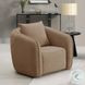 Keith Brown Chenille Chair with Pillow