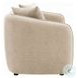 Keith Beige Chenille 79" Sofa with 3 Pillows