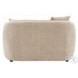 Keith Beige Chenille 57" Loveseat with 2 Pillows