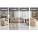 Keith Beige Chenille 57" Loveseat with 2 Pillows
