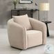 Keith Beige Chenille Chair with Pillow
