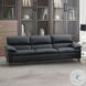 Eilene Black Top Grain Leather Living Room Set