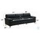 Eilene Black Top Grain Leather 109" Sofa