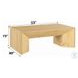 Harold Natural Oak Rectangular Coffee Table