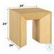 Harold Natural Oak Square End Table