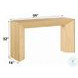 Harold Natural Oak Rectangular Sofa Table