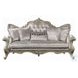 Libertee Beige Fabric and Champagne Living Room Set with 5 Pillows