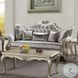 Libertee Beige Fabric and Champagne Living Room Set with 5 Pillows