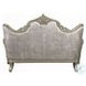 Libertee Beige Fabric and Champagne 70" Loveseat with 3 Pillows
