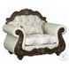 Pierce Beige Fabric and Cherry Chair with Pillow