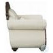 Pierce Beige Fabric and Cherry Chair with Pillow